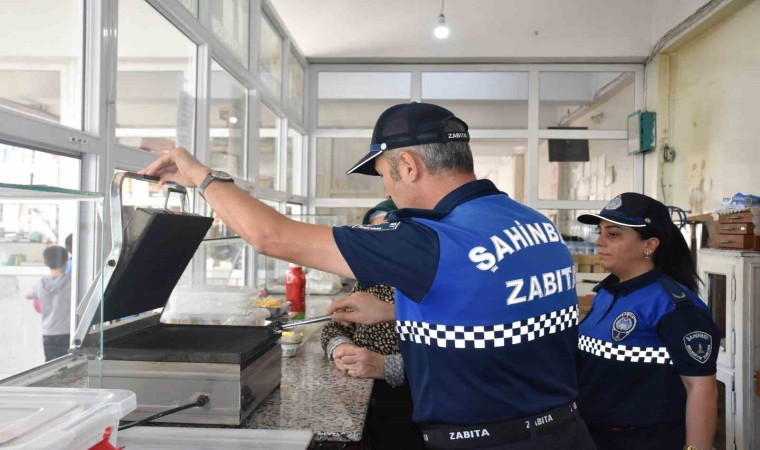 Şahinbeyde zabıta ekipleri kantinleri denetledi