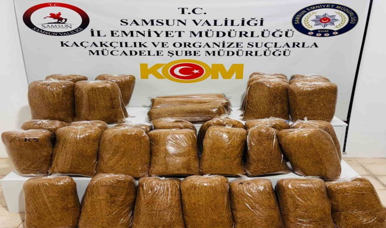 Samsunda 180 kilo kaçak tütün ele geçirildi