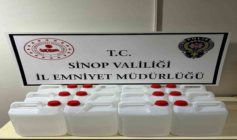 Sinopta kaçak alkol operasyonu: 1 gözaltı