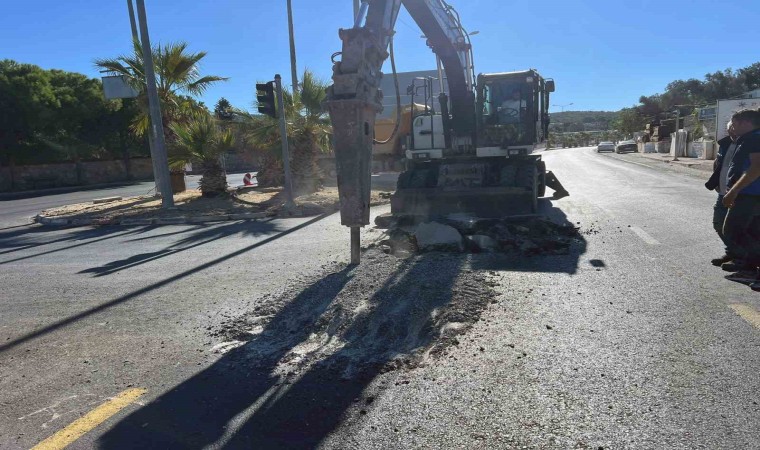 Sürekli patlayan Bodrumun ana içme suyu hatlarında yenileme başladı