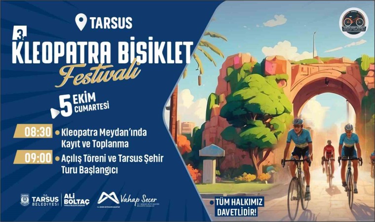 Tarsusta 3. Kleopatra Bisiklet Festivali başlıyor