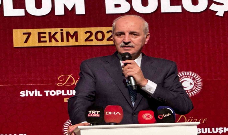 TBMM Başkanı Kurtulmuş: Türkiye arz-ı mevudun gerçekleşmesine asla müsaade etmeyecektir