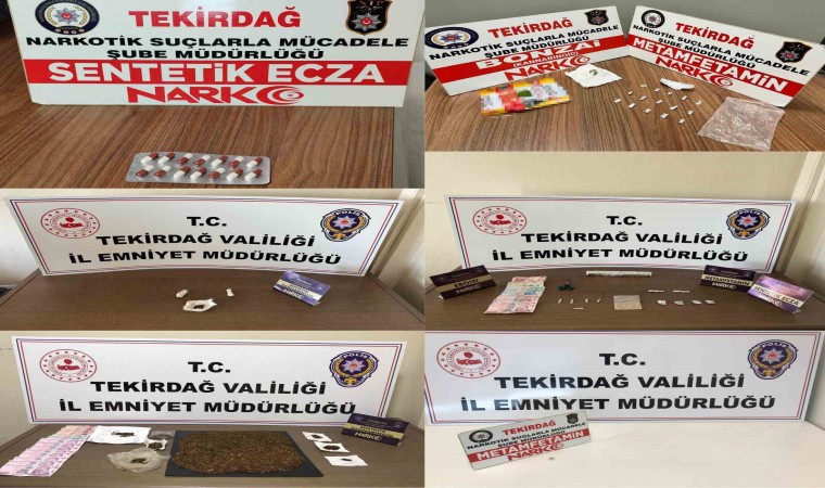 Tekirdağda uyuşturucu operasyonu: 3 gözaltı