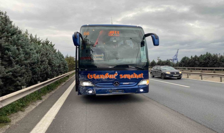 TEMde ulaşımı aksatan kaza