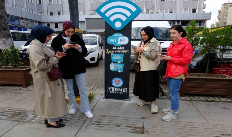 Termede ücretsiz Wi-Fi hizmeti başladı