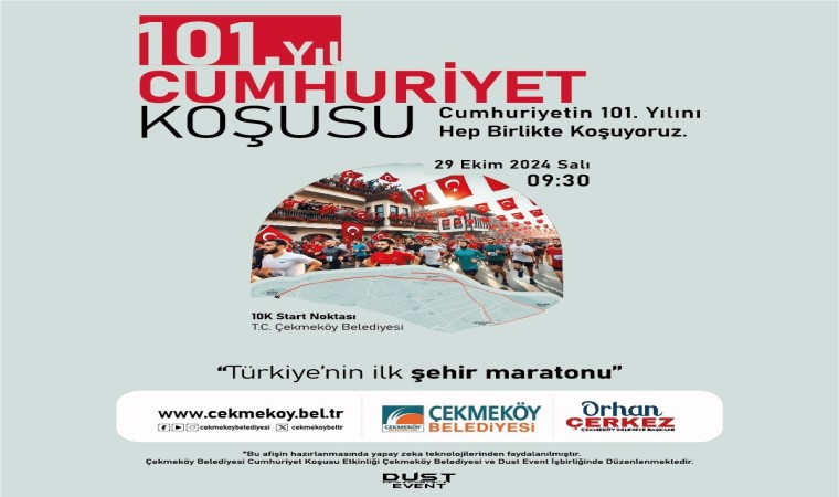 Türkiyenin ilk şehir maratonu Çekmeköyde koşulacak