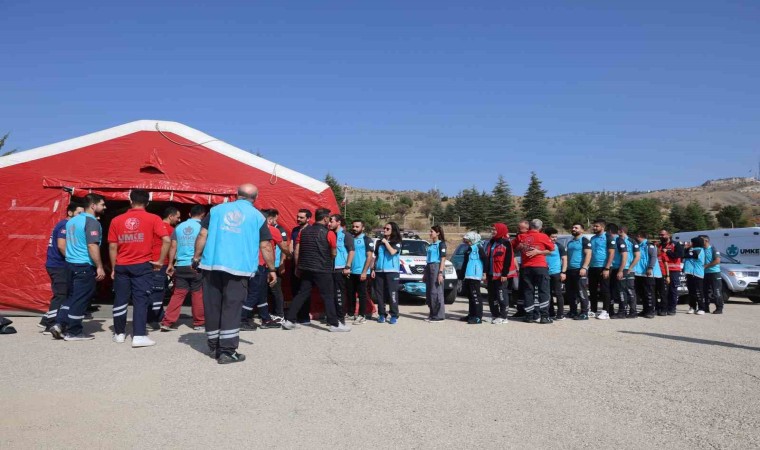 UMKEden deprem bölgesinde afet hazırlık tatbikatı