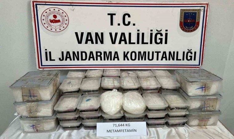 Vanda 71 kilo 629 gram metamfetamin ele geçirildi