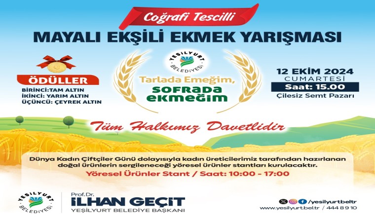 Yeşilyurtta ekşili ekmek yarışması düzenlenecek