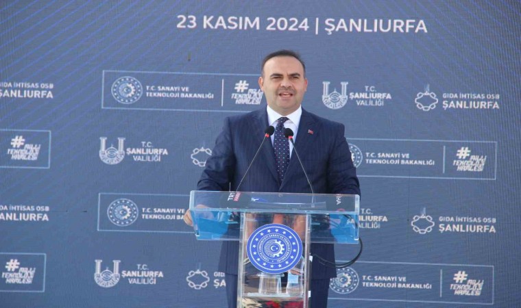 Bakan Kacır: “22 yıl önce Şanlıurfada sadece 1 OSB varken, bugün bu sayı 5e yükseldi”