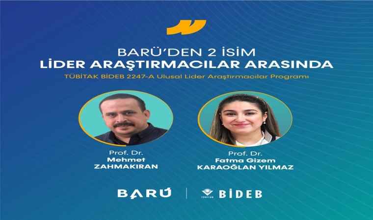 BARÜden 2 akademisyen “Lider Araştırmacılar” arasında yer aldı