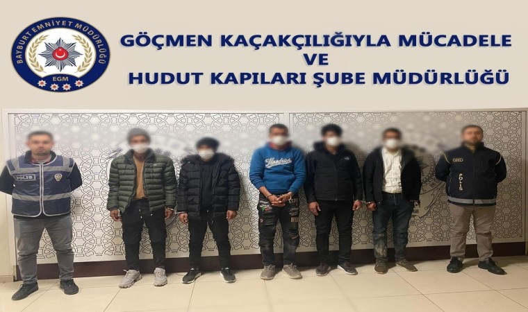 Bayburtta 11 düzensiz göçmenle birlikte 6 organizatör yakalandı