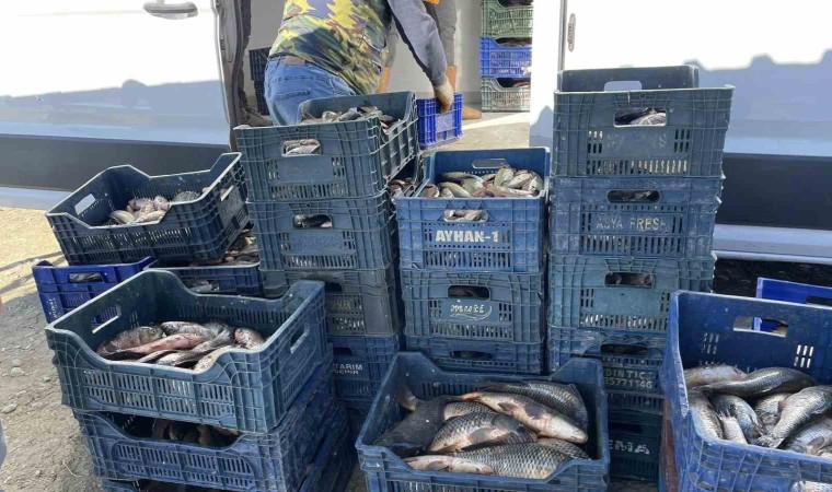 Beyşehirde avda balık boy limitlerine uymayanlara ceza