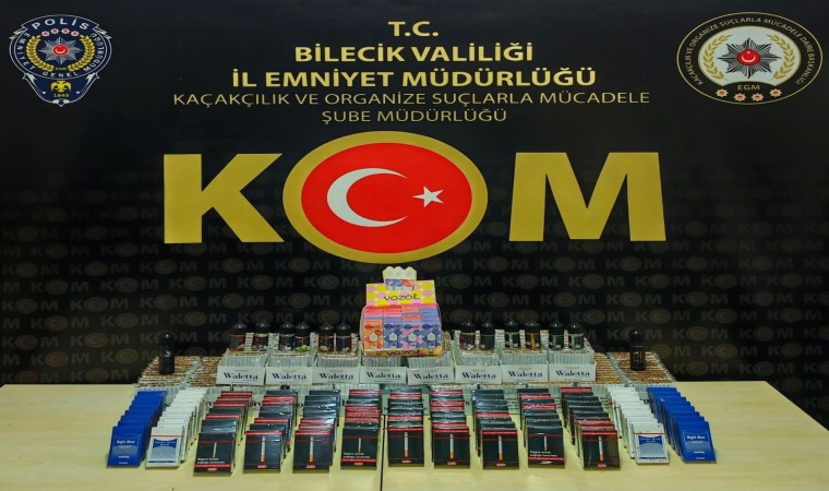 Bilecikte 7 bin 444 adet doldurulmuş makaron ele geçirildi