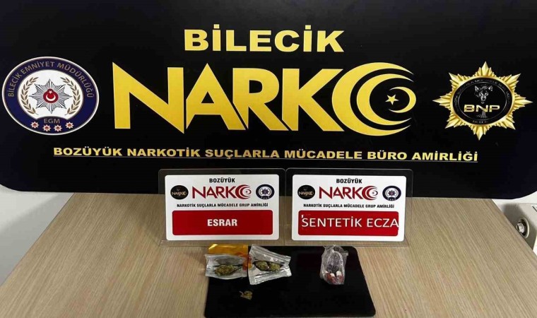 Bilecikte durdurulan şüpheli araçta uyuşturucu madde ele geçti