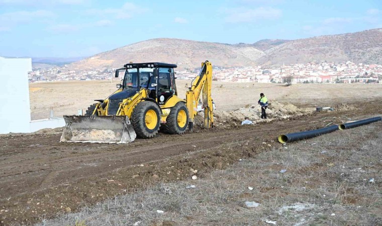 Bozüyükte altyapı çalışmaları yeni hat yapım çalışmalarıyla devam ediyor