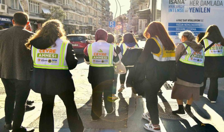 Büyükşehirden caddede sıfır atık projesi