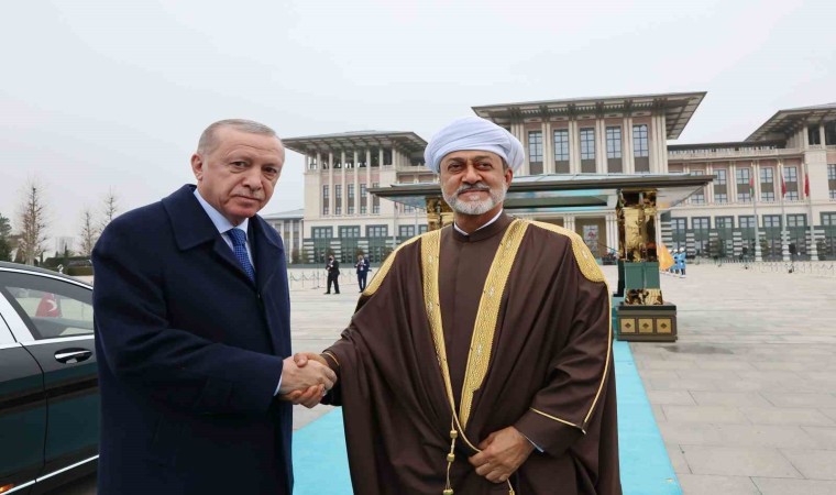 Cumhurbaşkanı Erdoğan, Umman Sultanı El Saidi resmi törenle karşıladı