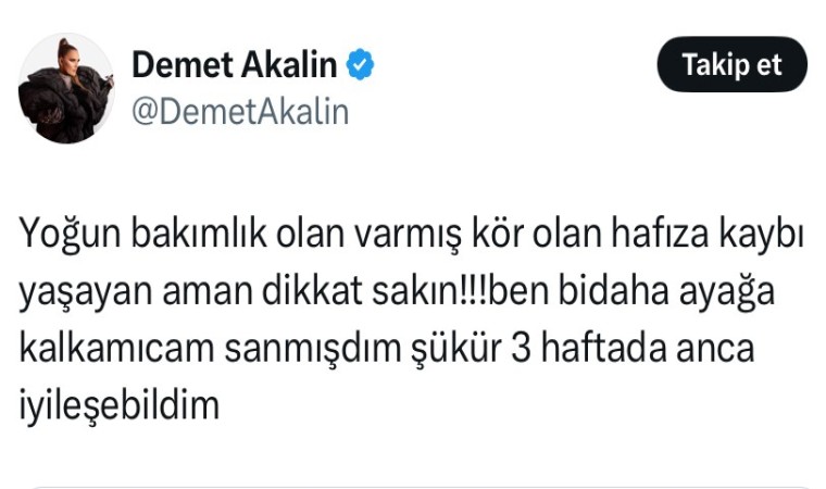 Demet Akalın ‘Ölümden döndüm dedi, uzmanlar uyardı: “Vücudumuza zarar verecek şekilde kilo vermemek lazım”