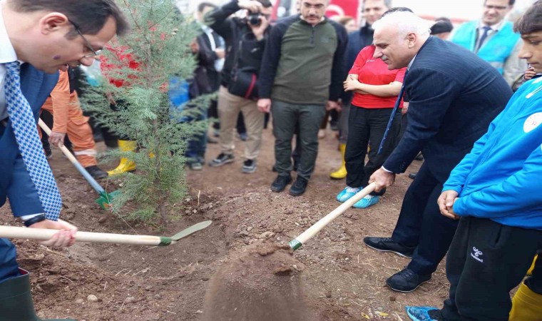 Diyarbakırda fidanlar toprakla buluştu