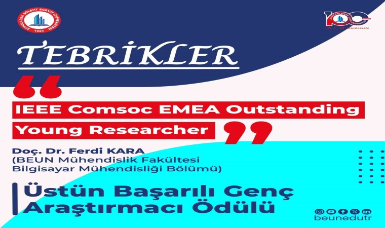 Doç. Dr. Ferdi Karaya IEEEden “Üstün Başarılı Genç Araştırmacı Ödülü”