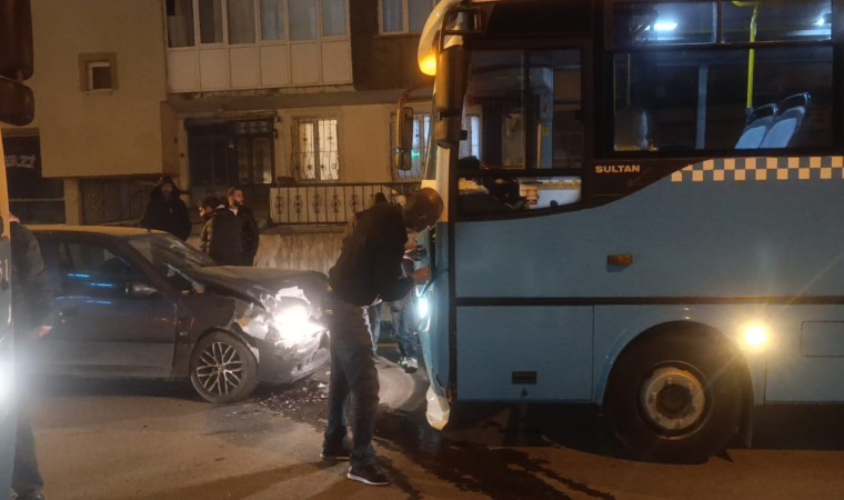 Erzurumda trafik kazası: 1 yaralı