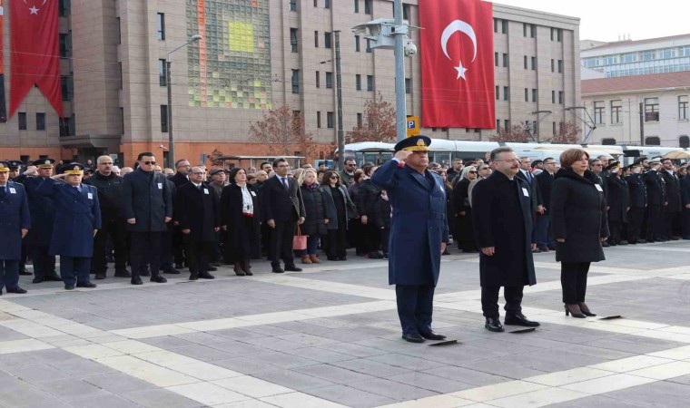 Eskişehirde 10 Kasım Atatürkü anma töreni