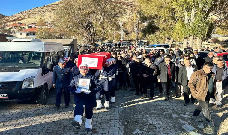 Hayatını kaybeden emekli astsubay son yolculuğuna uğurlandı