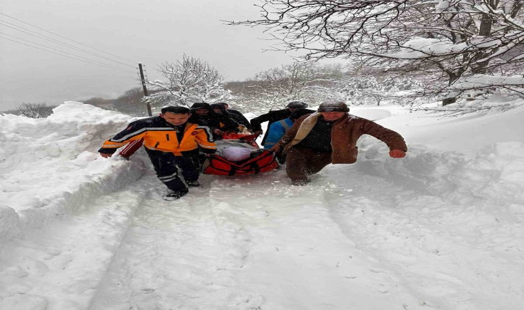 Karda KOAH hastasına böyle ulaşıldı