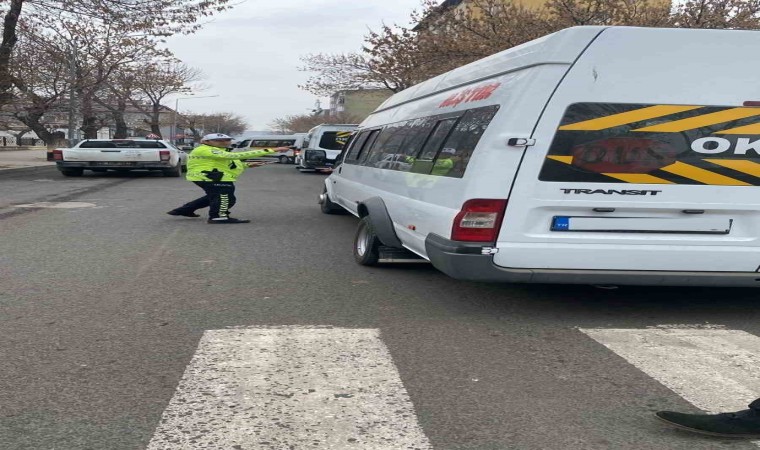 Karsta okul servisleri trafik denetlendi