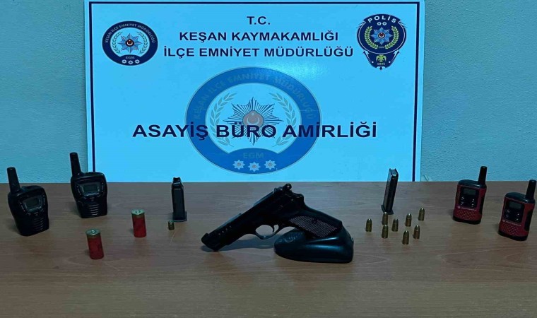 Keşanda 17 adrese eş zamanlı operasyon yapıldı