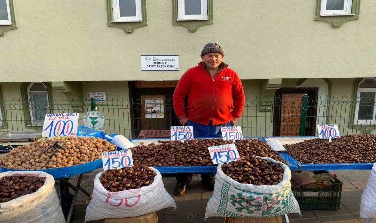 Kış aylarının vazgeçilmez kestane bu yıl yüz güldürdü