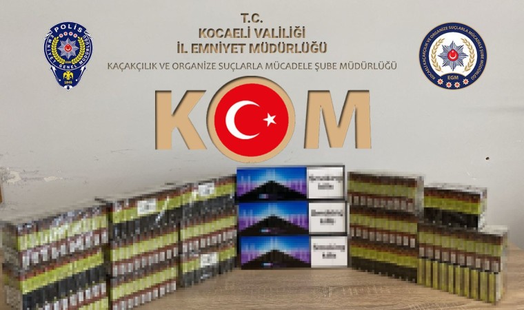 Kocaelide kaçak tütün operasyonu