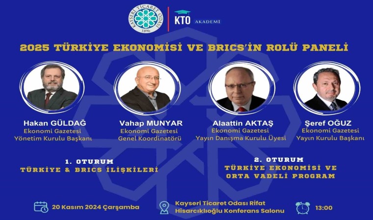 KTOda 2025 Türkiye ekonomisi ve BRICSin rolü konuşulacak