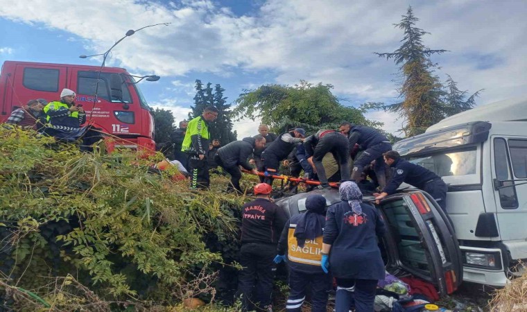 Manisada yürekleri ağza getiren kaza