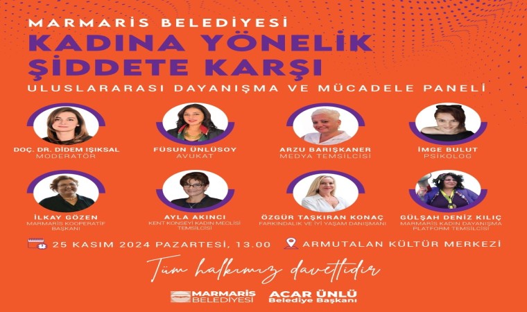 Marmariste kadına yönelik şiddete karşı panel düzenlenecek