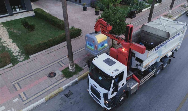 Mersin Yenişehirde sessiz çöp toplama dönemi başladı