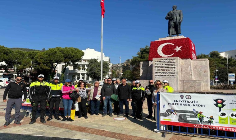 Muğlada “En İyi Trafik Polisi Babalardır” projesiyle motosiklet güvenliği eğitimi başladı