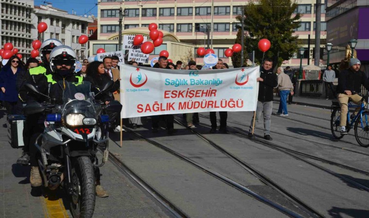 Organ Bağışı Haftası kapsamında farkındalık yürüyüşü düzenlendi