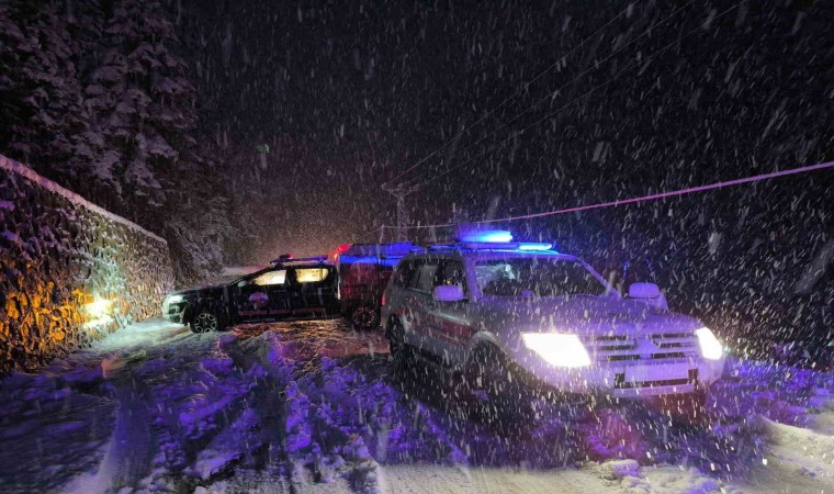 Rizede karda kayan kamyonet dereye uçtu: 3 yaralı