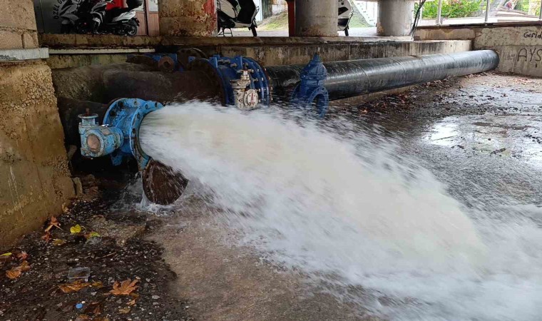 Sağanak sonrası sulardaki bulanıklaşma depodaki suyu tahliye ettirdi