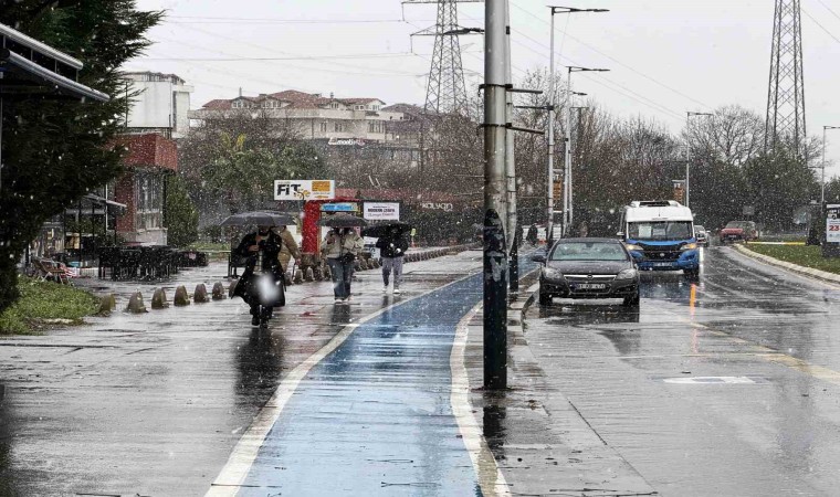 Sakaryada lapa lapa kar yağışı