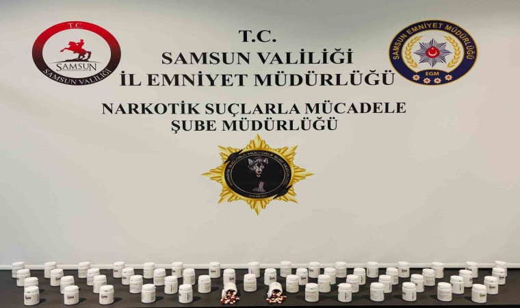 Samsunda 3 bin 472 adet uyuşturucu hap ele geçirildi