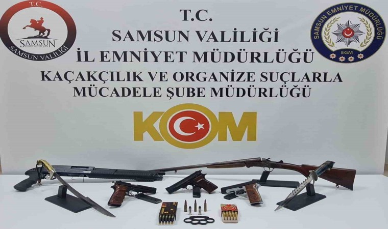 Samsunda silah kaçakçılığı operasyonu: 1 gözaltı