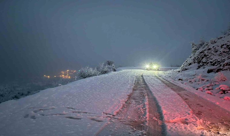 Siirtte kar nedeniyle kapanan yollar açıldı