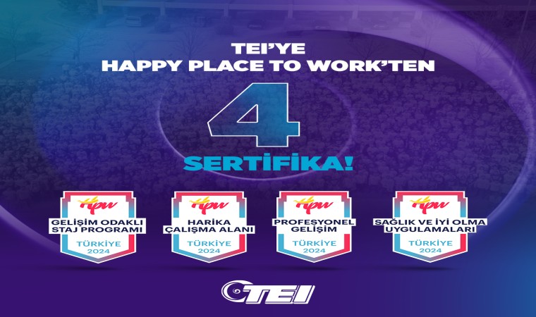 TEIye Happy Place to Workten 4 sertifika daha