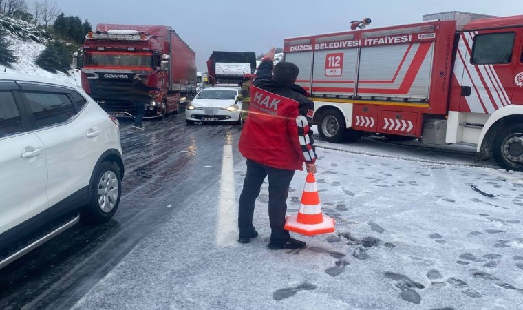 Van kurtarma ekibi, Bolu Tünelindeki kazaya müdahale etti