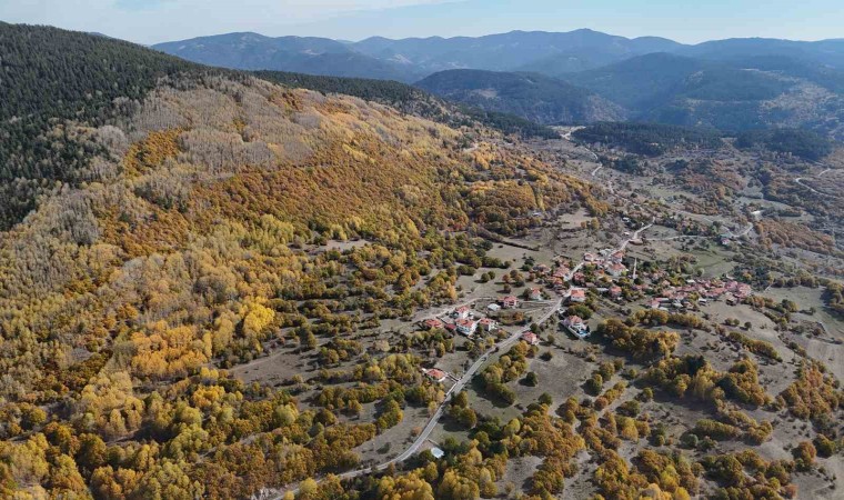 Vatandaşlar kış öncesi güzel havanın tadını eşsiz doğa manzarasıyla çıkardı