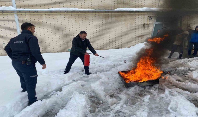 Yangın eğitimleri devam ediyor