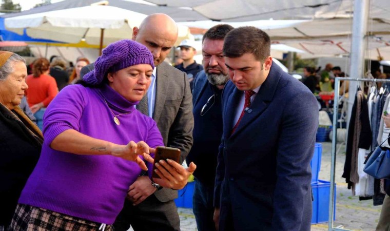 Başkan Mandalinci, saha çalışmalarına Dereköy, Koyunbaba ve Gümüşlükte devam etti